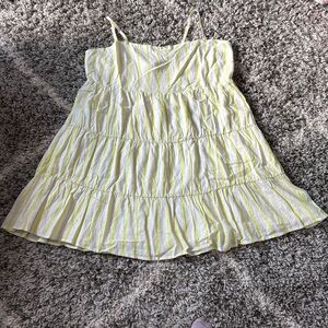 (NWT) Forever 21 | White and yellow striped dress